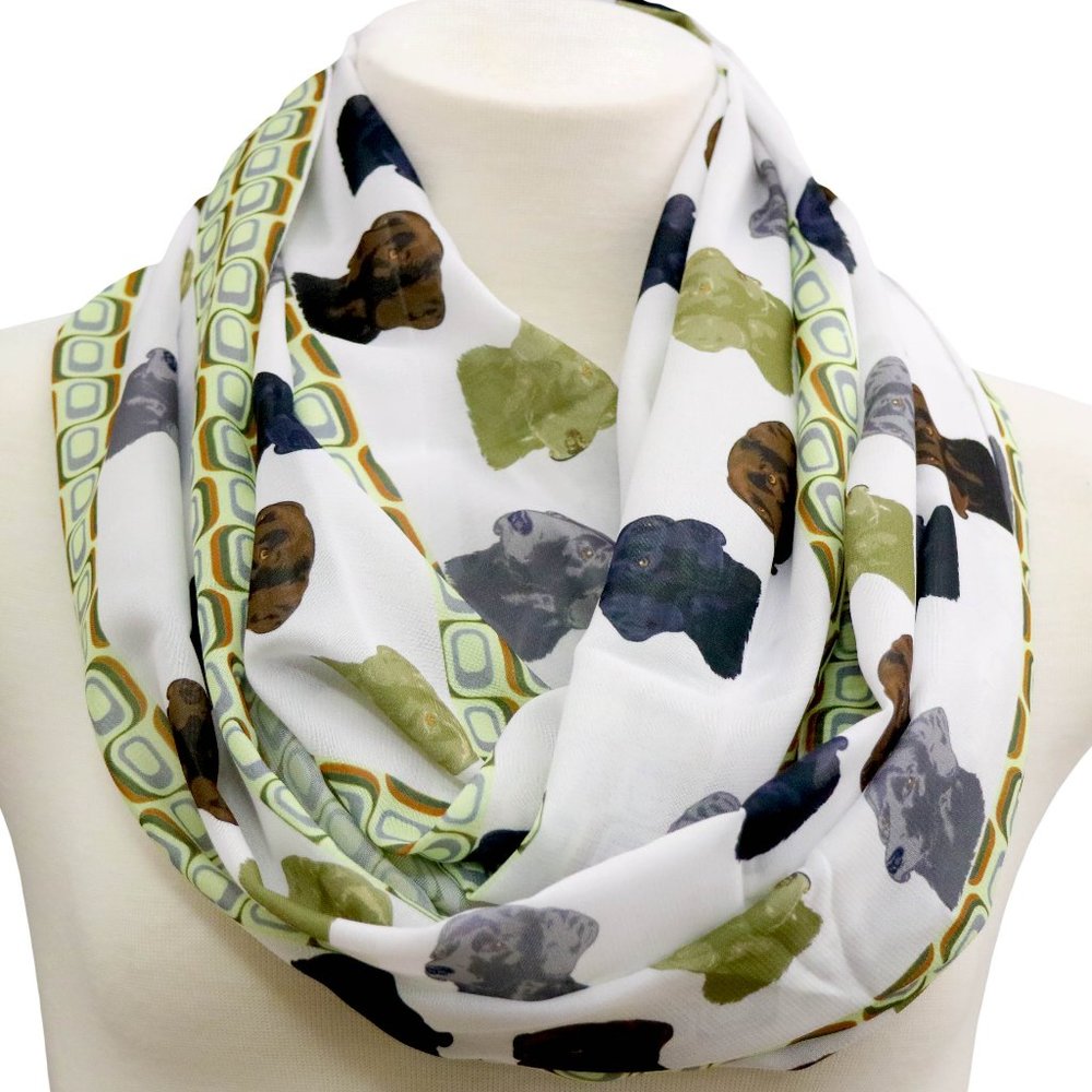 Lab retriever infinity scarf Labrador dog scarves
